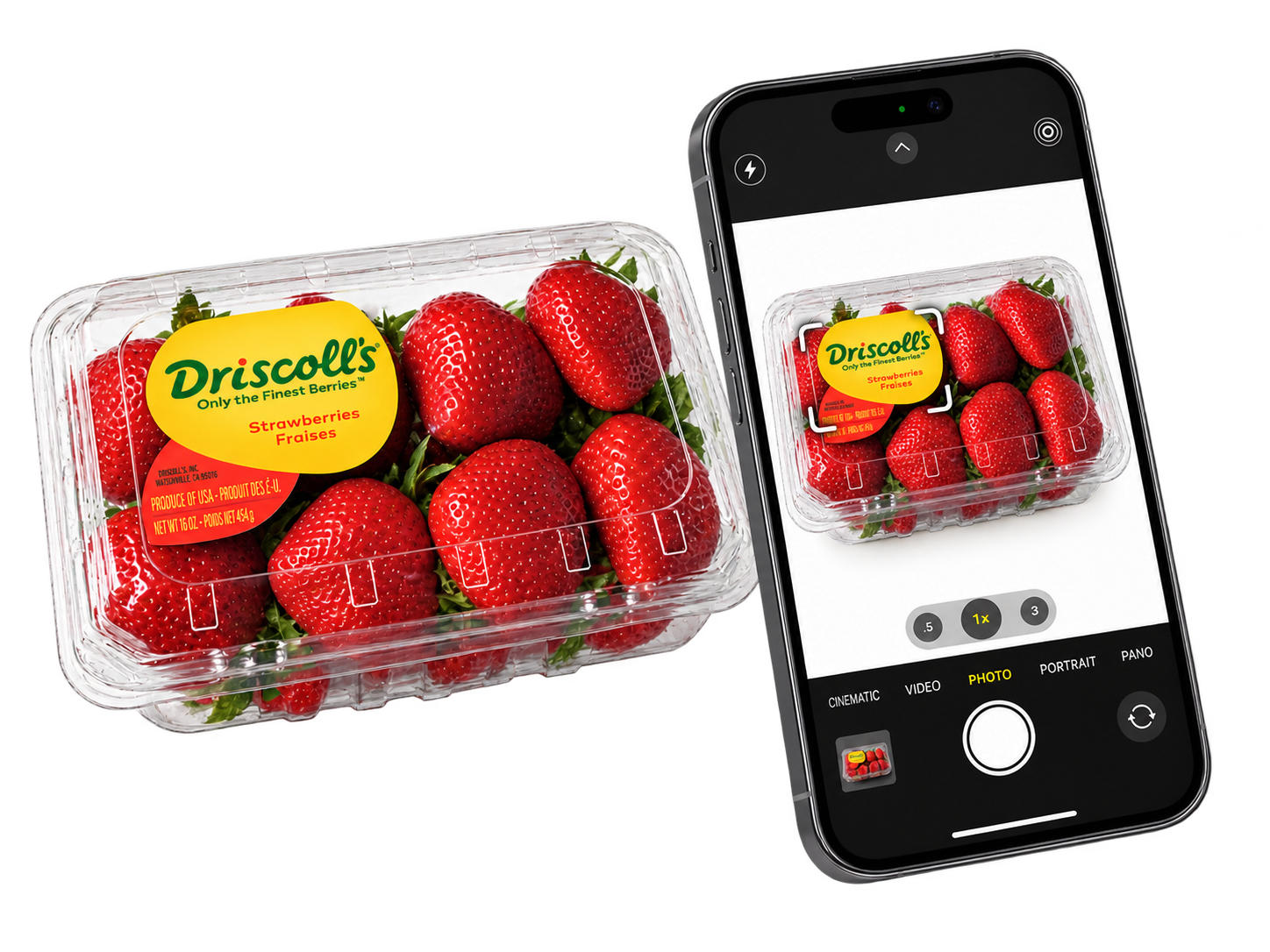 A Driscoll’s berry package